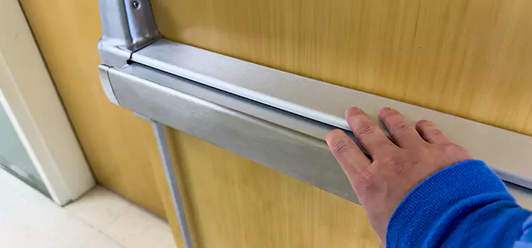Installing a Push Bar on a Door Oak Lawn